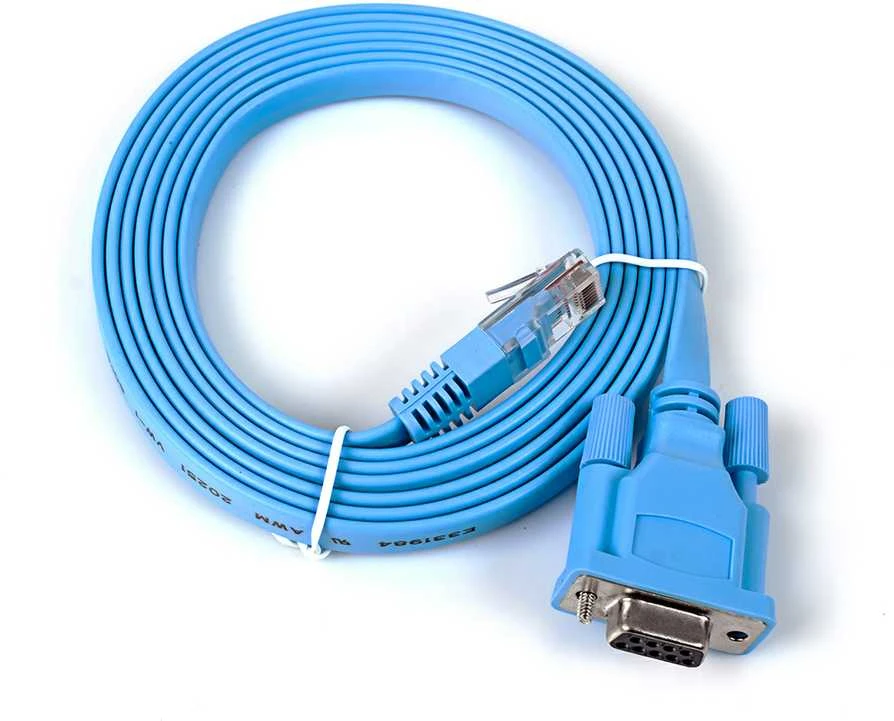 Žydras konsolinis laidas RJ45 į RS232