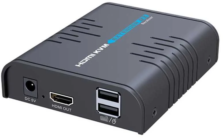 Spacetronik KVM imtuvas su HDMI ir USB jungtimis