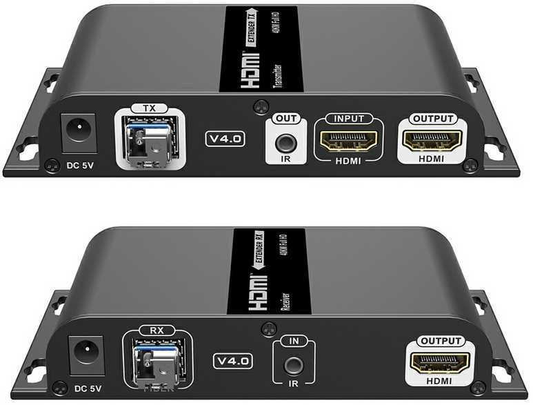 Spacetronik HDMI šviesolaidinis siųstuvas ir imtuvas