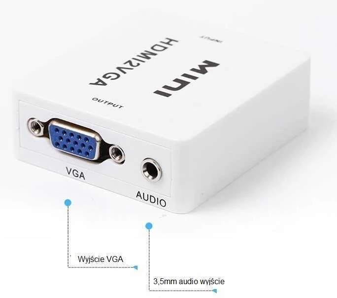 Spacetronik HDMI į VGA + garso keitiklis SPH-VA01