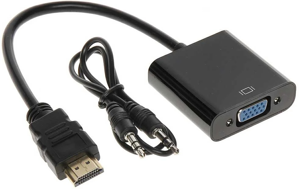 HDMI į VGA adapteris su garso jungtimi