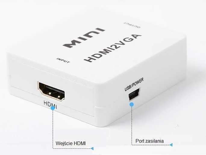 Spacetronik adapteris su HDMI įvesties ir USB maitinimo jungtimis