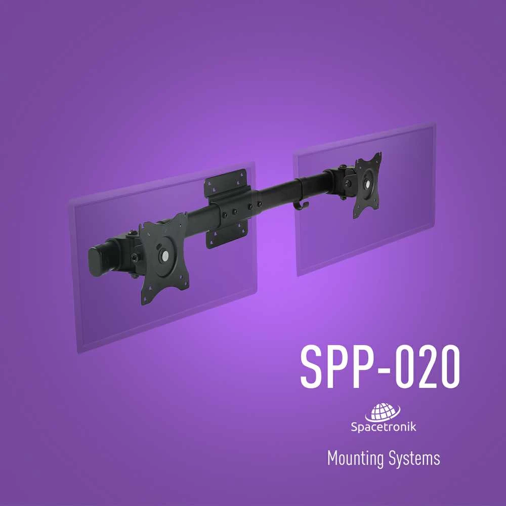 Spacetronik Išplėtimo laikiklis 2 VESA SPP-020B monitoriams