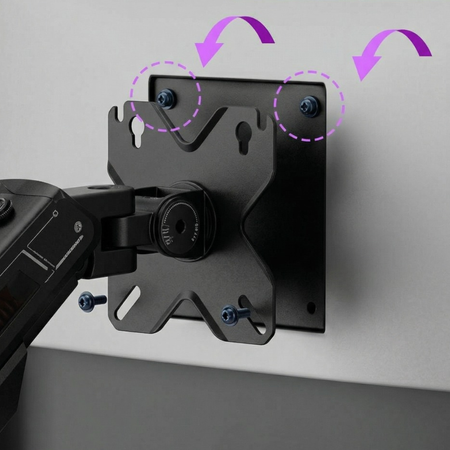 Spacetronik Laikiklis na monitorius SPASS120B su portami USB