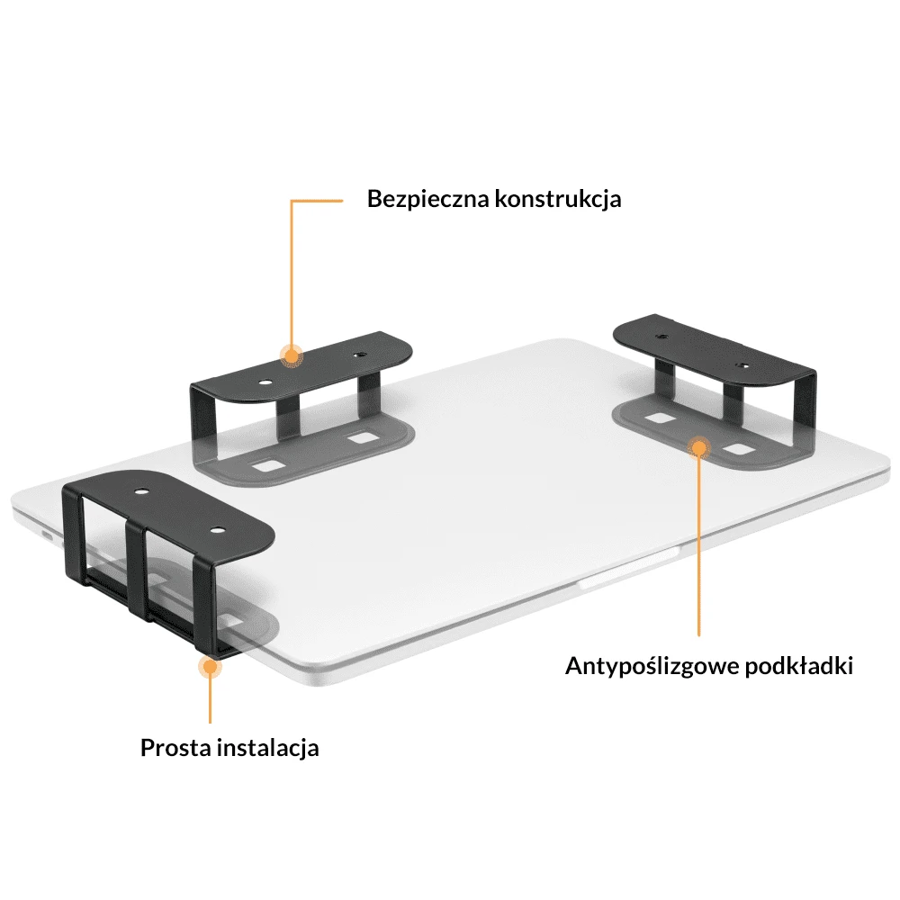 Spacetronik Nešiojamo kompiuterio laikiklis po stalu. planšetinis kompiuteris SPB-004B
