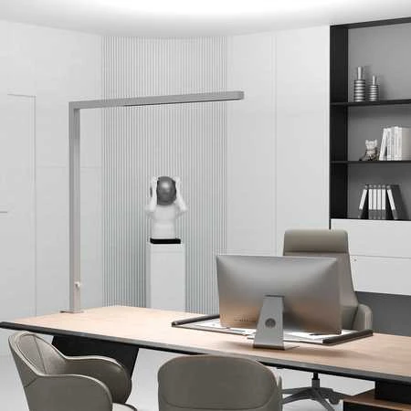 Spacetronik GLOW D22 Pro sidabrinė šoninė LED stalinė lempa