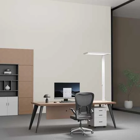 Spacetronik GLOW D24 Pro baltas kampinis LED stalinis šviestuvas