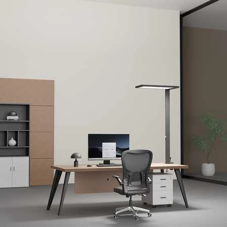 Spacetronik GLOW D24 Pro juodas LED kampinis stalinis šviestuvas