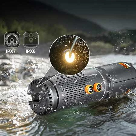 Spacetronik 1Mii R7 kempingo lempa su „Bluetooth“ garsiakalbiu
