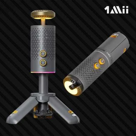 Spacetronik 1Mii R7 kempingo lempa su „Bluetooth“ garsiakalbiu
