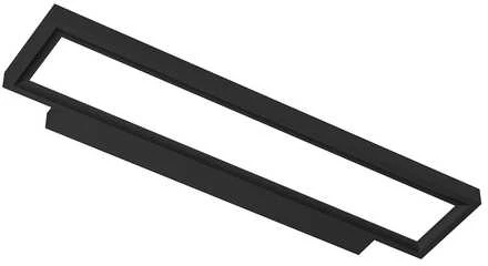 Spacetronik GLOW D24 Pro juodas biuro sieninis šviestuvas