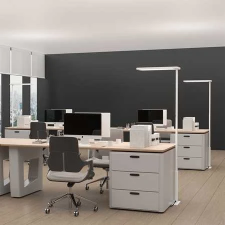 Spacetronik Pastatomas LED toršeras GLOW D20 baltas
