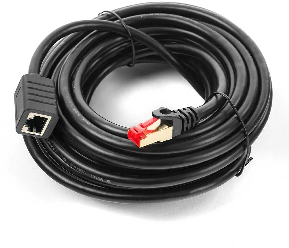 Spacetronik LAN kabelis CAT7 ilgintuvas, juodas, 10 m