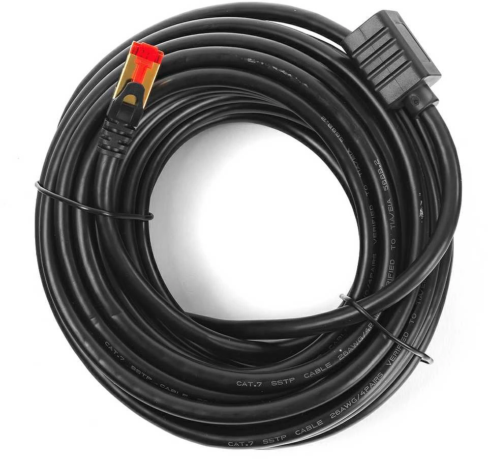 Spacetronik LAN kabelis CAT7 ilgintuvas, juodas, 10 m