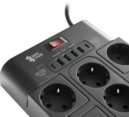 Spacetronik Maitinimo blokas 13xAC 4xUSB 2xUSB-C