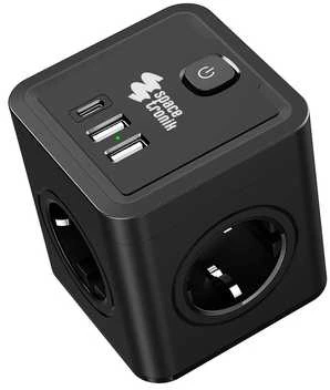 Spacetronik Maitinimo blokas 4xAC 2xUSB 1xUSB-C SPS-C03B