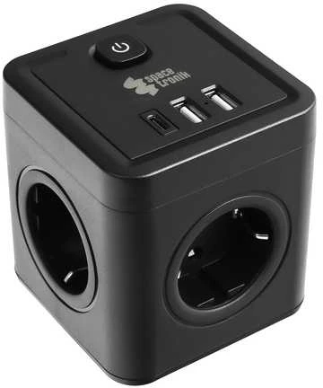 Spacetronik Maitinimo blokas 4xAC 2xUSB 1xUSB-C SPS-C03B