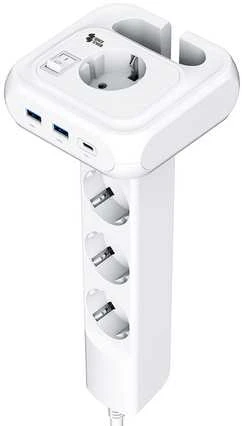 Spacetronik Maitinimo blokas 4xAC 2xUSB 1xUSB-C SPS-PS02W