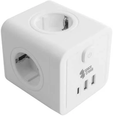 Spacetronik Maitinimo blokas 4xAC 2xUSB 1xUSB-C SPS-C03W