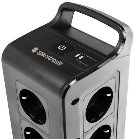 Spacetronik Bokštinis maitinimo lizdas 12xAC 2xUSB 1xUSB-C B