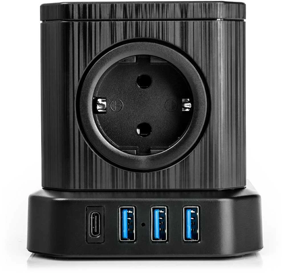 Spacetronik Maitinimo juosta 5xAC 3xUSB 1xUSB-C SPS-C02B