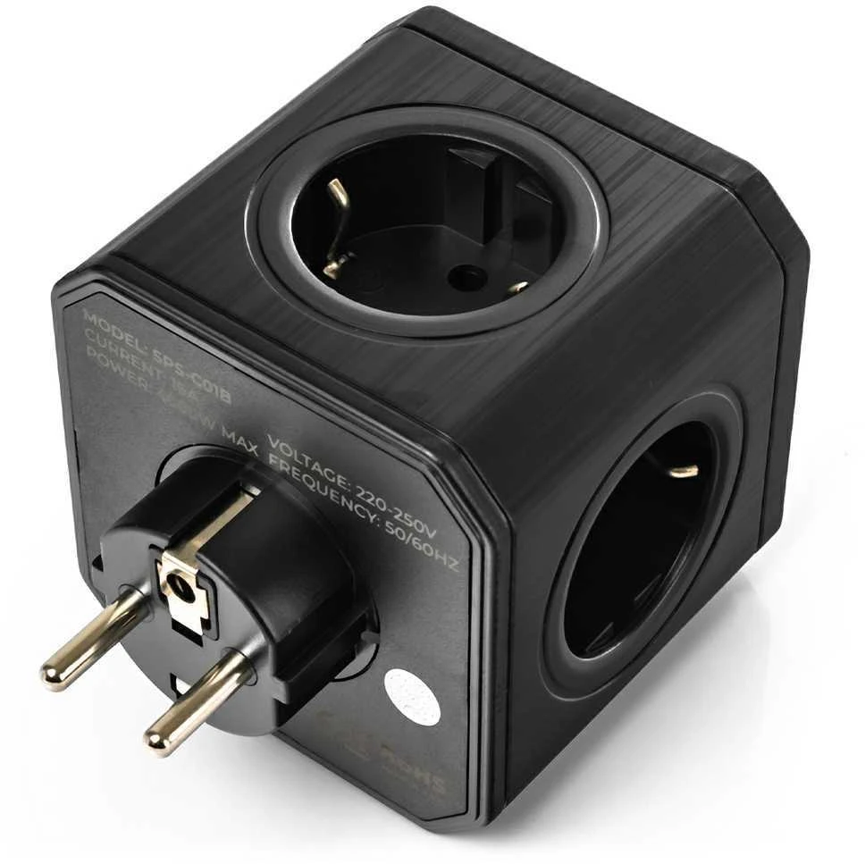 Spacetronik Maitinimo juostos kubas 5xAC SPS-C01B