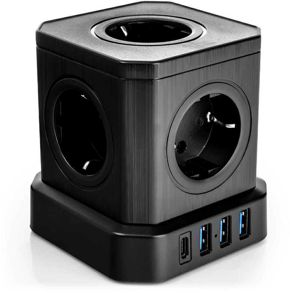 Spacetronik Maitinimo juostos rinkinys 13AC 3USB 1USB-C SPS-CS01B