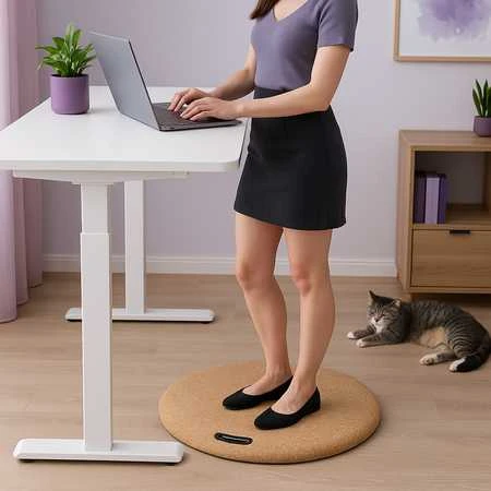 Spacetronik Apvalus kamštinis kilimėlis nuo nuovargio, 62 cm, SPEM57L
