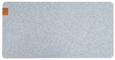 Spacetronik Veltinio kilimėlis su kamščiu, šviesiai pilkas, 80x40 cm, SPB063