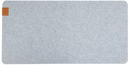 Spacetronik Veltinio kilimėlis su kamščiu, šviesiai pilkas, 120x60 cm, SPB063