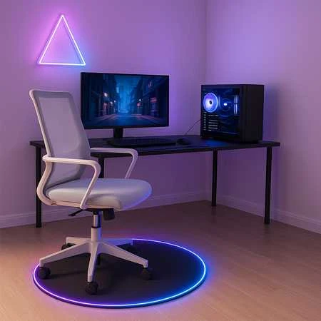Spacetronik Guminis apsauginis kilimėlis po kėde SPB047 RGB D100cm