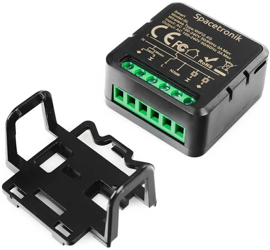 Spacetronik Mini jungiklis ZigBee Tuya 3 elektros jungiklis