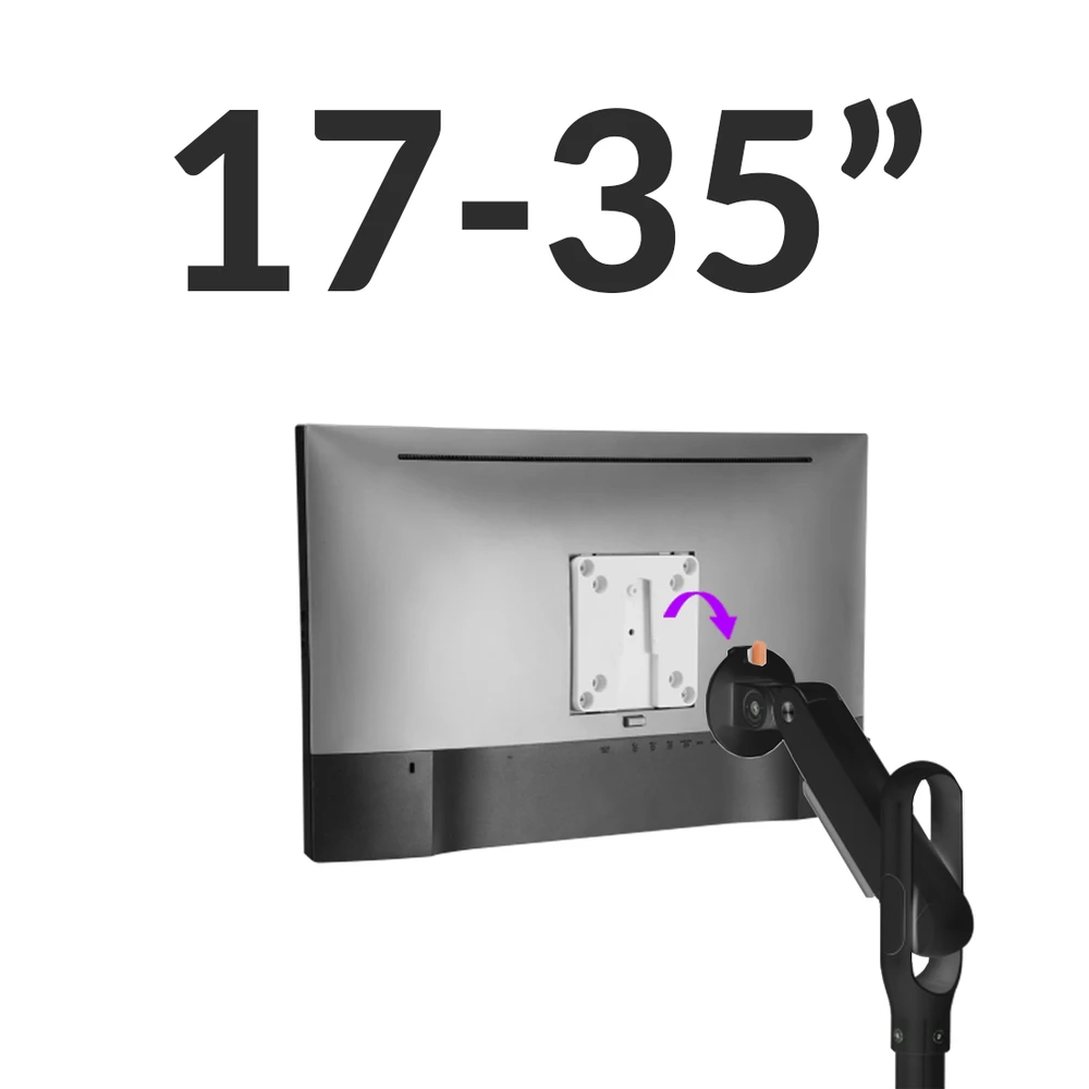 Laikiklis Spacetronik Mobilny stojak na monitorius TV SPE-T01B 10kg SPET01B