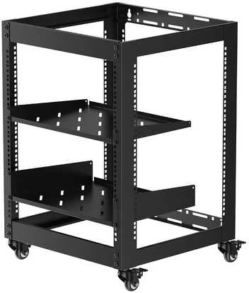 Spacetronik Mobilus serverių stelažas 19" Open Rack Pro-12U
