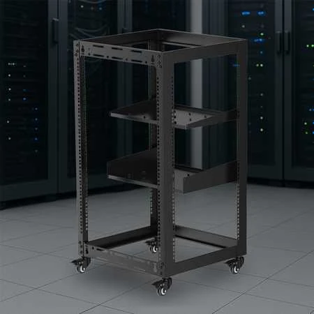 Spacetronik Mobilus serverių stelažas 19" Atviras stelažas Pro-17U