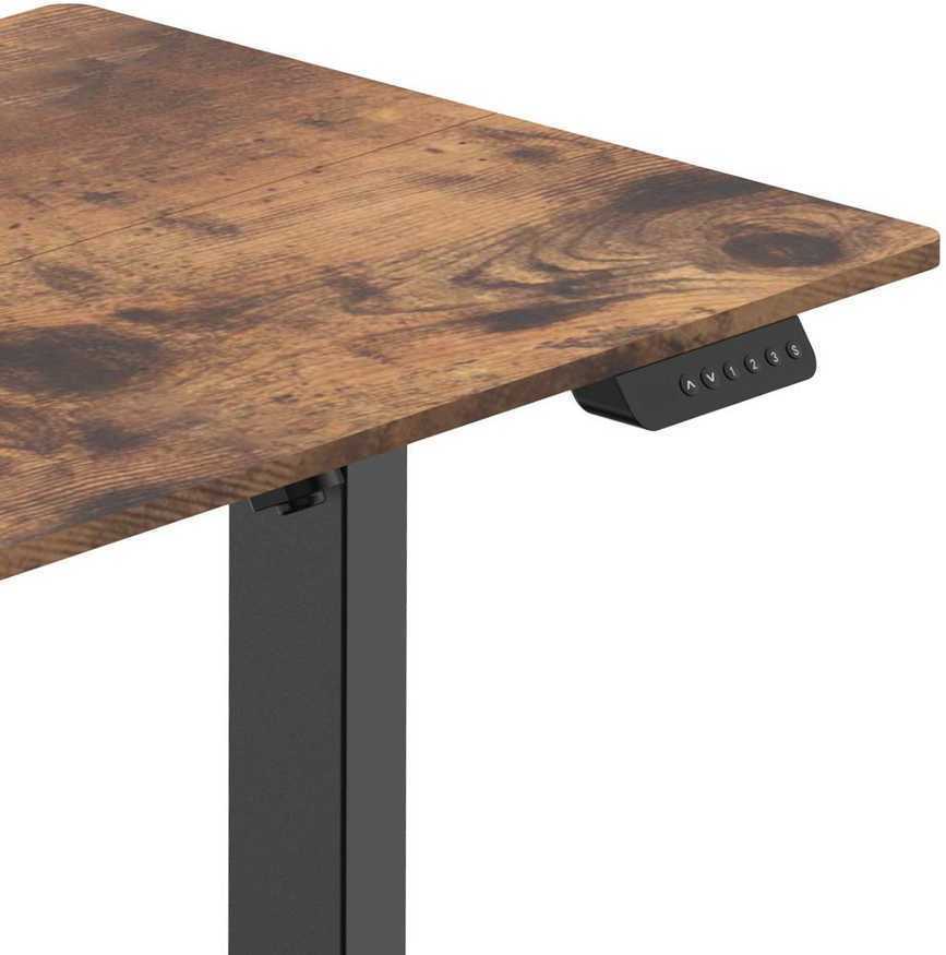 Elektrinis reguliuojamo aukščio rašomasis stalas Spacetronik Moris 120BR, 140 × 70 cm, kaimiškai rudas