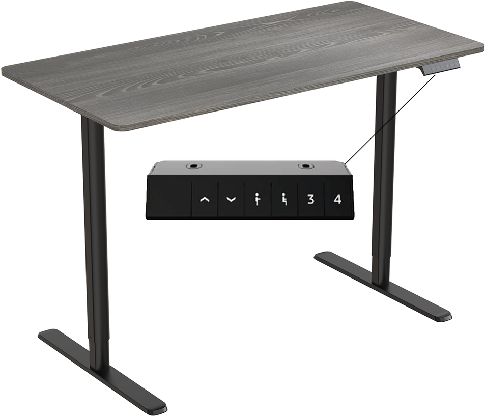 Elektrinis rašomasis stalas Spacetronik Moris 121BG, 120 × 60 cm