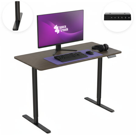 Elektrinis rašomasis stalas Spacetronik Moris 121BT, 120 × 60 cm