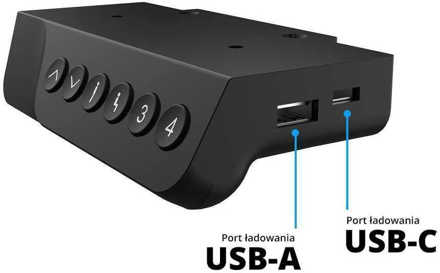 Spacetronik Moris 124WW valdymo pultelis su USB jungtimis