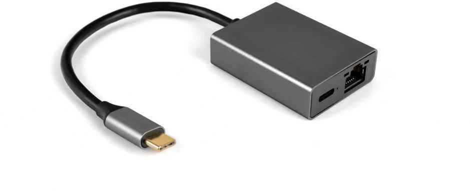 Spacetronik Daugiaportis USB-C su USB-C + RJ45 SPU-M08 gigabito