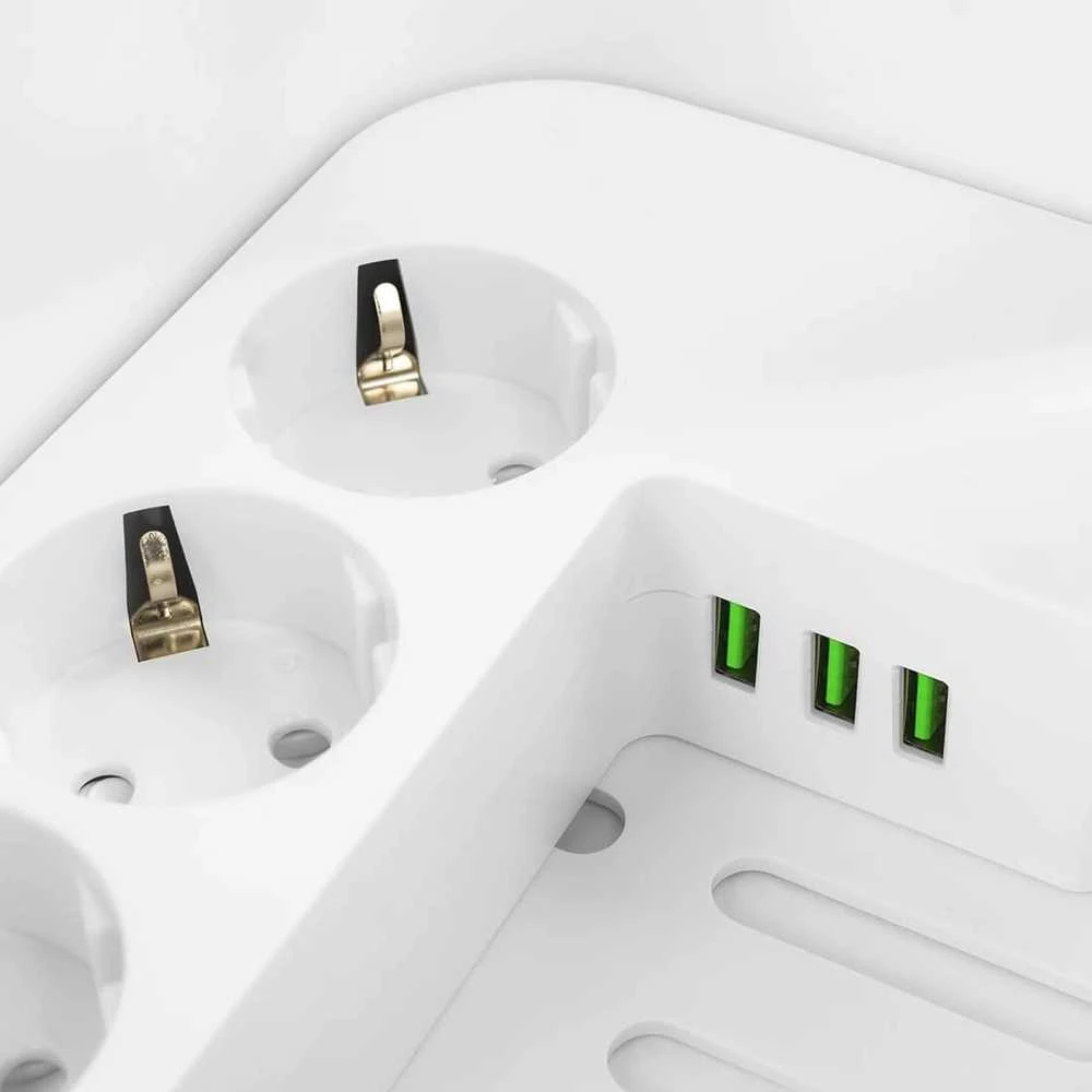 Spacetronik Organizer BOX įkrovimo stotelė su 5xAC 3xUSB juostele