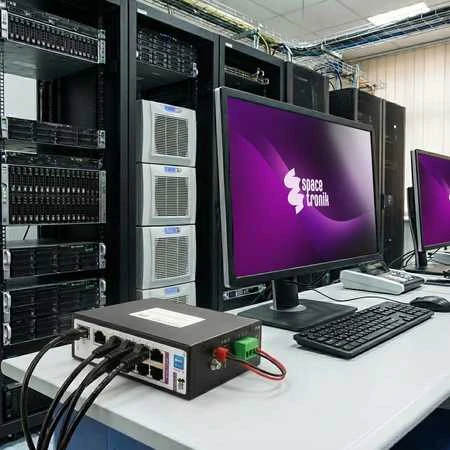 Šakotuvas Spacetronik PERJUNKITE 8 prievadų SP-SGI108S pramoninį SFP