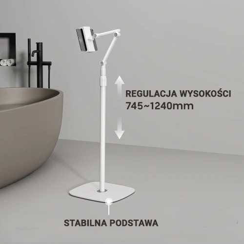 Spacetronik Stovas planšetiniam kompiuteriui SPP-124W baltas SPP124W