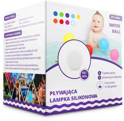 Spacetronik Plūduriuojanti vandeniui atspari RGB lempa USB nuotolinio valdymo pultas SP-LN02