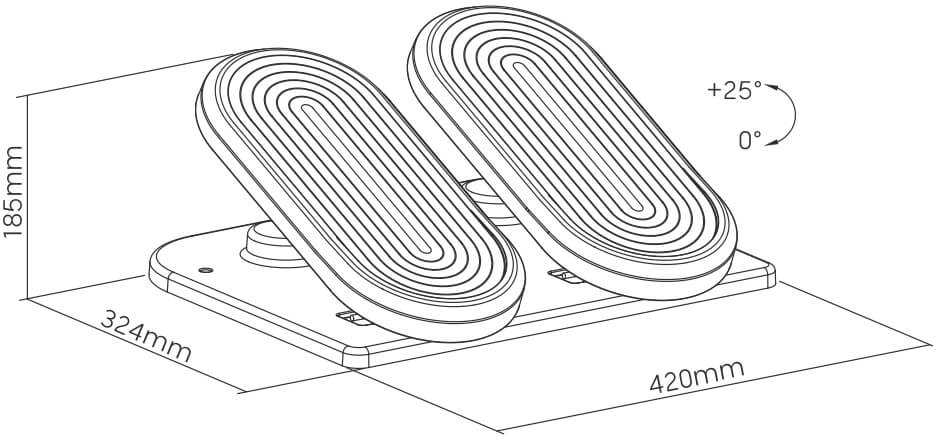 Spacetronik Kojų atrama SPE-M08B, panaši į mini stepperį