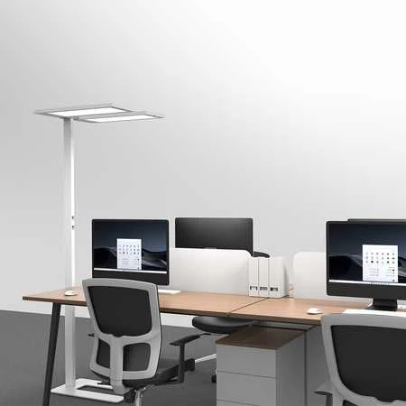 Spacetronik GLOW D24 Pro dvigubas LED toršeras, baltas