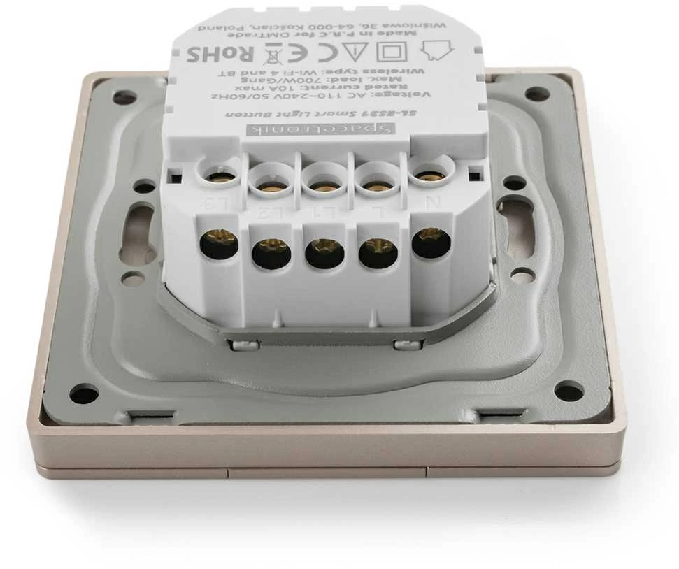 Spacetronik Smart Switch 1x TUYA SL-ES11 Electrum