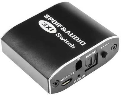 Spacetronik SPDIF Toslink 1x3 optinis garso skirstytuvas
