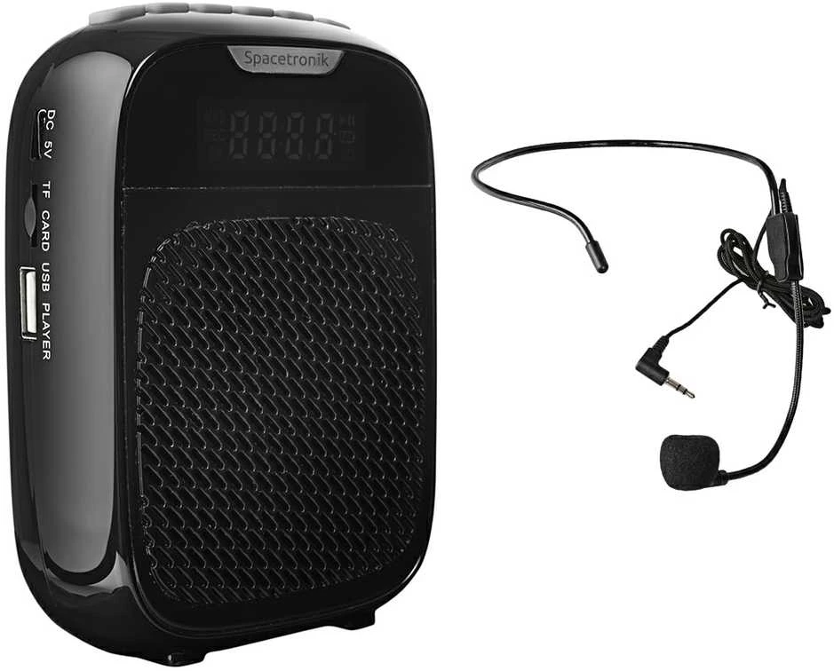 Spacetronik Laidinis balso stiprintuvo mikrofonas SP-VA11 +FM