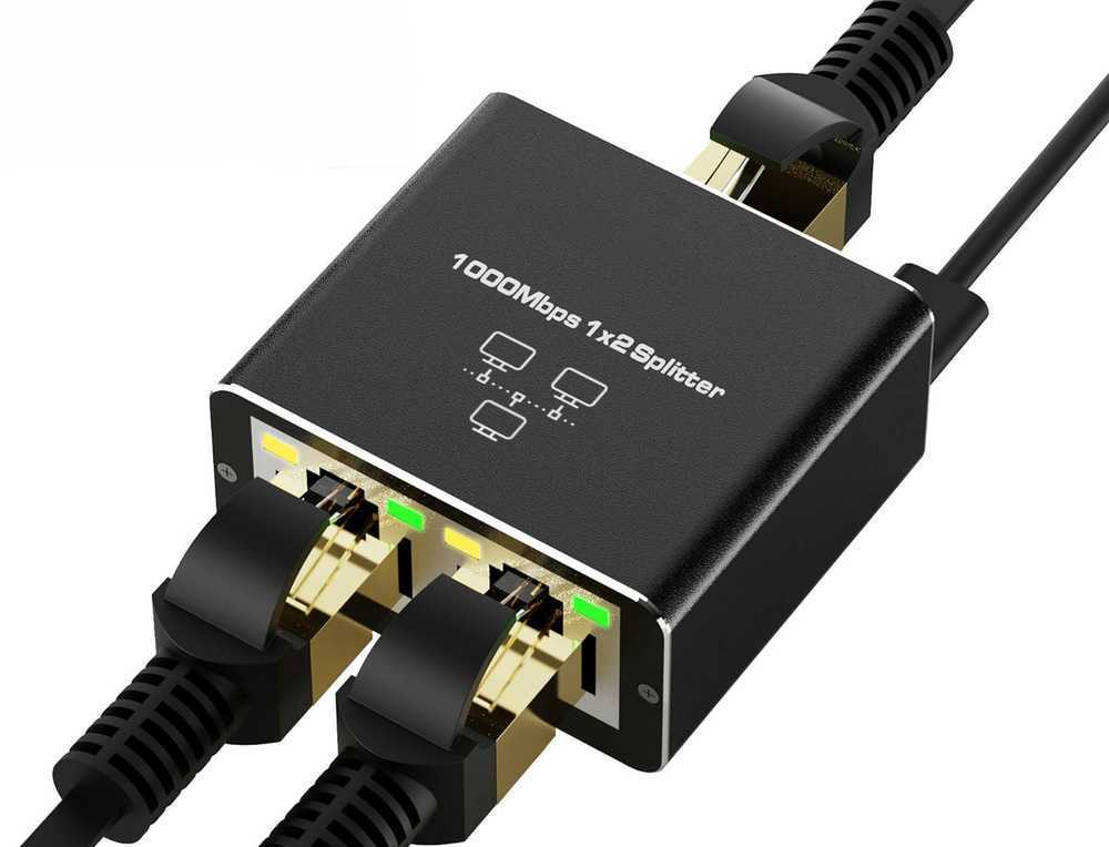 Spacetronik Tinklo skirstytuvas RJ45 1 į 2 SP-LC22 SP-LC22